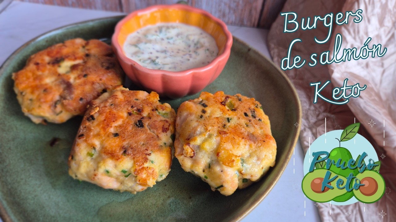 Burgers de salmón #keto  | sin azúcar | sin harina | by Simply So Healthy
