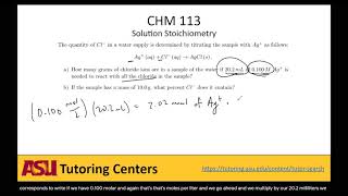 Solution Stoichiometry and Titrations