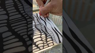 Zentangle Pattern tutorial 20💙✨||#zentangleartforbeginners #satisfying #pattern #zentanglelovers