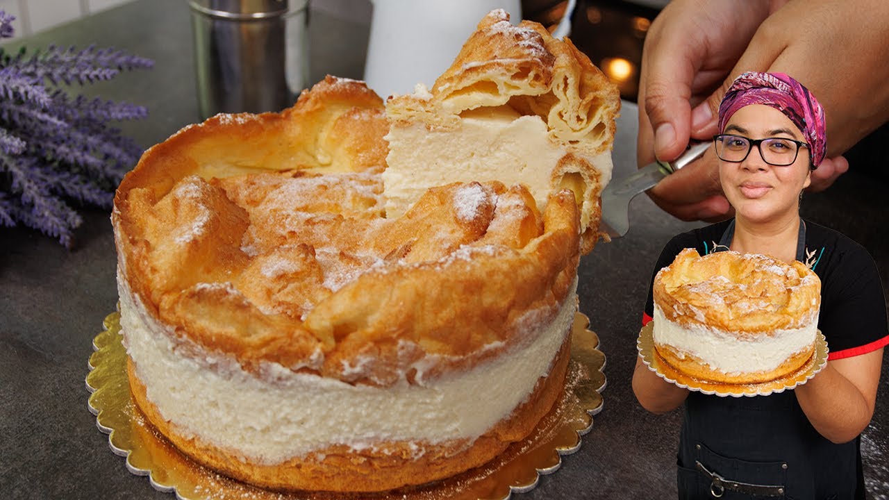 Pastel Eclair de Crema o Tarta karpatka