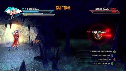 Dragon Ball Xenoverse SSGSS Goku vs SSGSS Vegeta