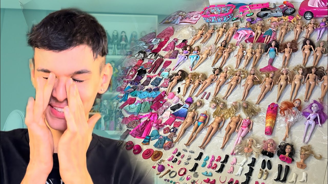 A HISTÓRIA DAS 45 BARBIES | mostrando de perto cada uma