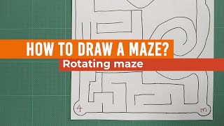 How to draw a rotating maze #howtodraw #maze  #diycrafts  #papercraft #handmade @PenVideoChannel