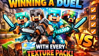 Minecraft Mine men Duels 1 win with every texture pack in my folder