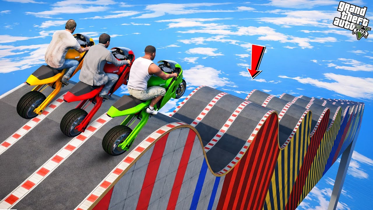 FRANKLIN TRIED THE BUMPY ROAD PARKOUR CHALLENGE GTA 5