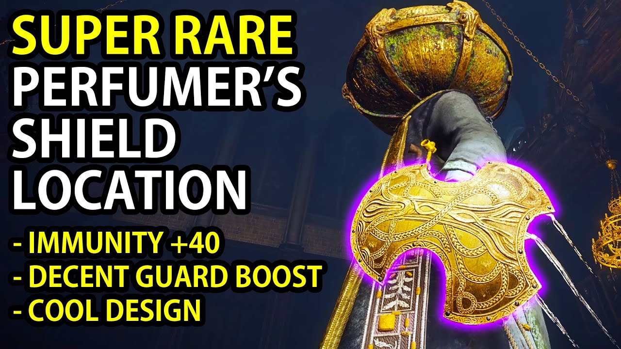 ELDEN RING SUPER RARE PERFUMER'S SHIELD RAISES IMMUNITY BY 40 BEST