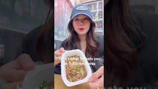 Eating Lunch at 7-Eleven Korea! Fried Rice & Baskin Robbins milk at a Korean Convenience Store ASMR