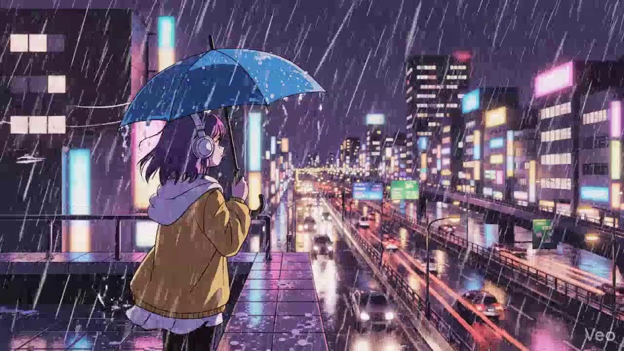 Rainy Neon Streets 🌧️ Japanese City Lofi | Study Beats