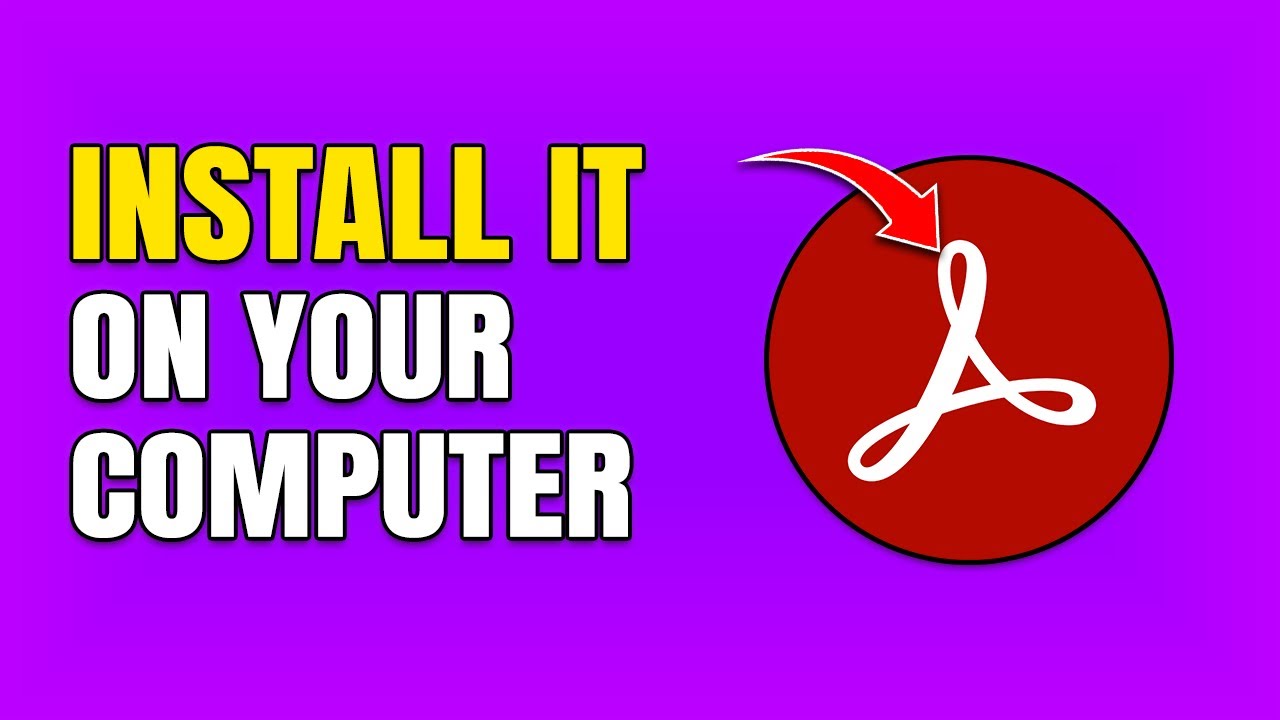 How To Install Adobe Acrobat Reader in Windows 10 & 11 - YouTube