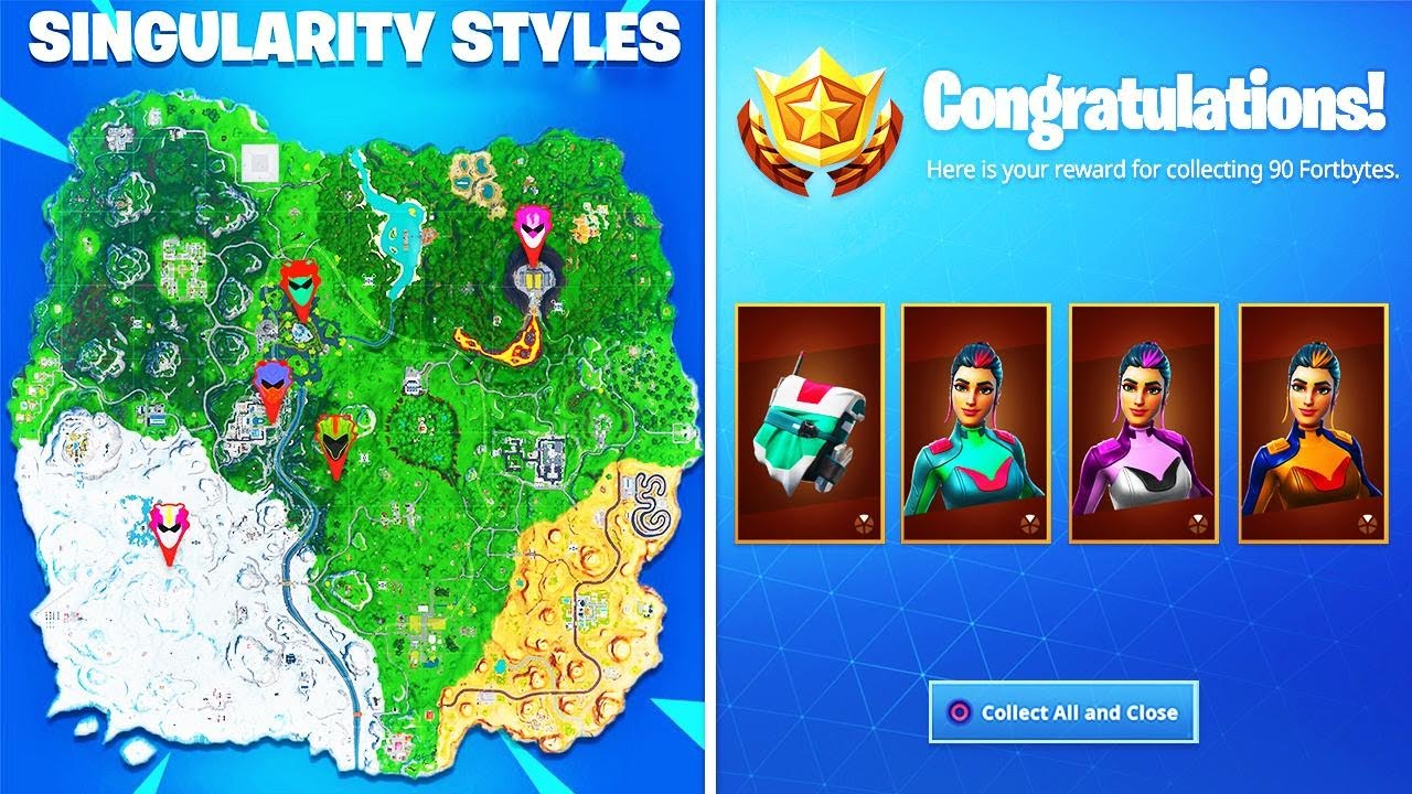 UNLOCKING MAX "SINGULARITY" SKIN! ALL HELMET LOCATIONS (Fortnite)