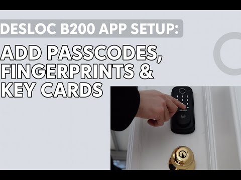 DESLOC B200 Fingerprint Smart Door Lock | Configuration and Setup #smartdoorlock