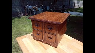 Upcycled | Table and 4 Drawer Dresser Topper