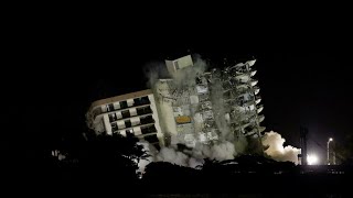 Immeuble effondré en Floride : les recherches suspendues, le bâtiment bientôt détruit