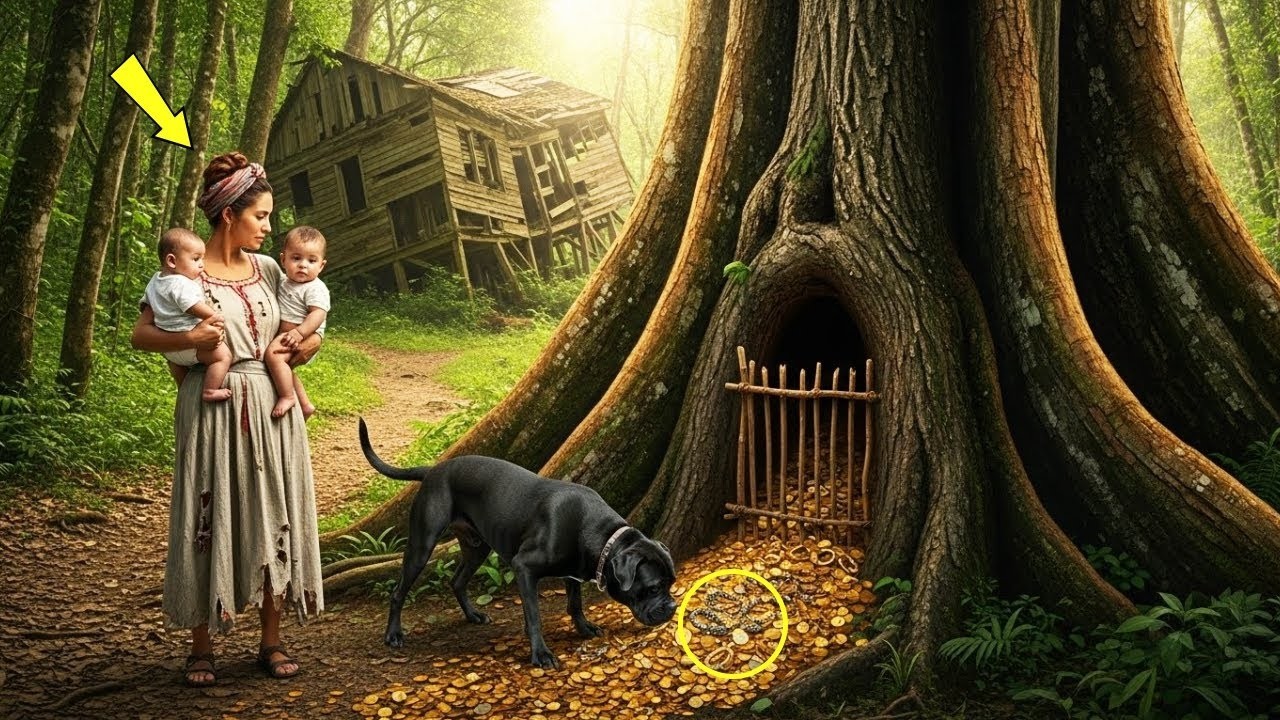 La Pobre Viuda Huyó A Una Cabaña Podrida En La Selva — Pero El Tesoro Que Descubrió Ahí Cerca