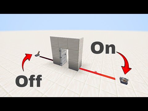 Two levers one door - Minecraft bedrock tutorial.