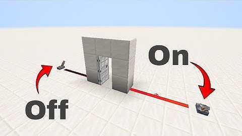 Two levers one door - Minecraft bedrock tutorial.