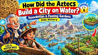 How Did the Aztecs Build a City on Water? 😱 | Tenochtitlan & Floating Gardens | Kids History screenshot 3