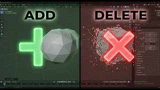 How to add and delete objects in blender