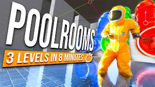 I Made 3 Poolrooms in 8 Minutes (Blender Tutorial)