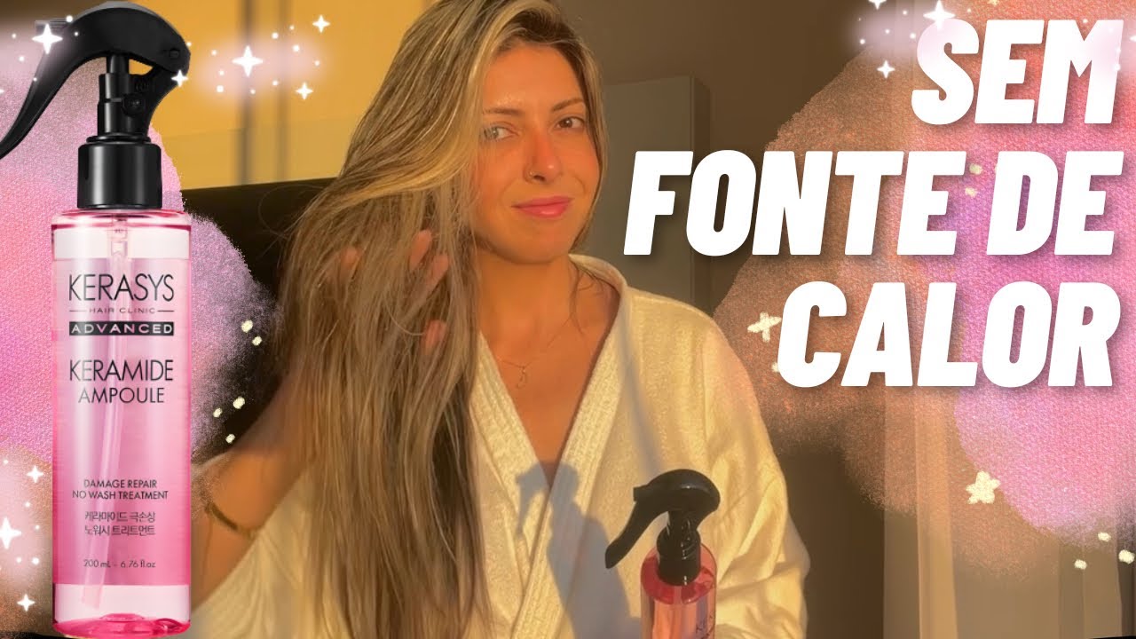 Resenha KERASYS Keramide Damage Repair No Wash ✨ cabelo fino e loiro sem fonte de calor