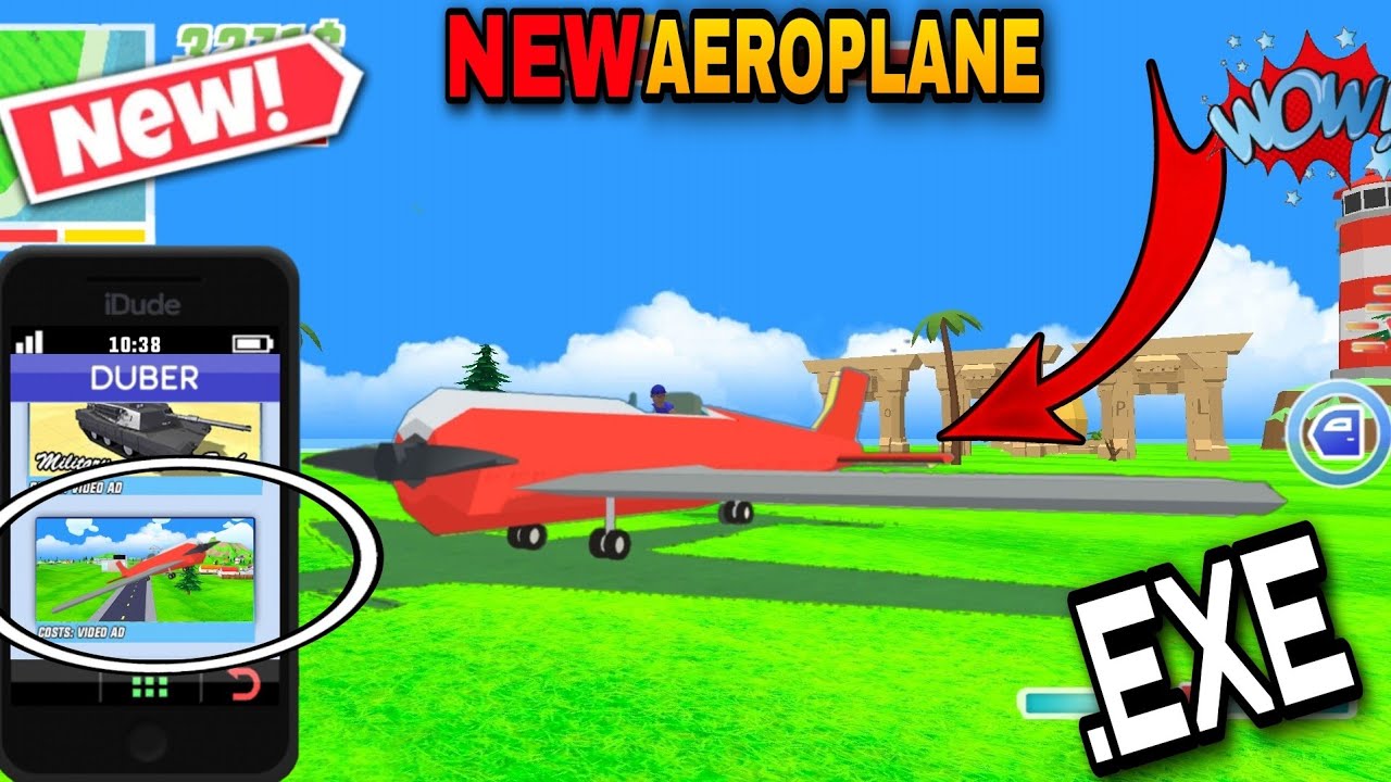 NEW PLANE UPDATE IN DUDE THEFT WARS DUDE THEFT WARS .EXE YouTube