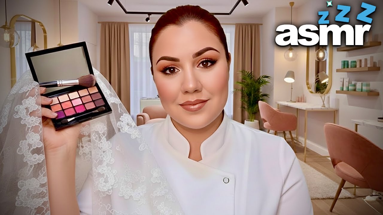 ASMR Bridal Beauty Hair and Makeup Roleplay