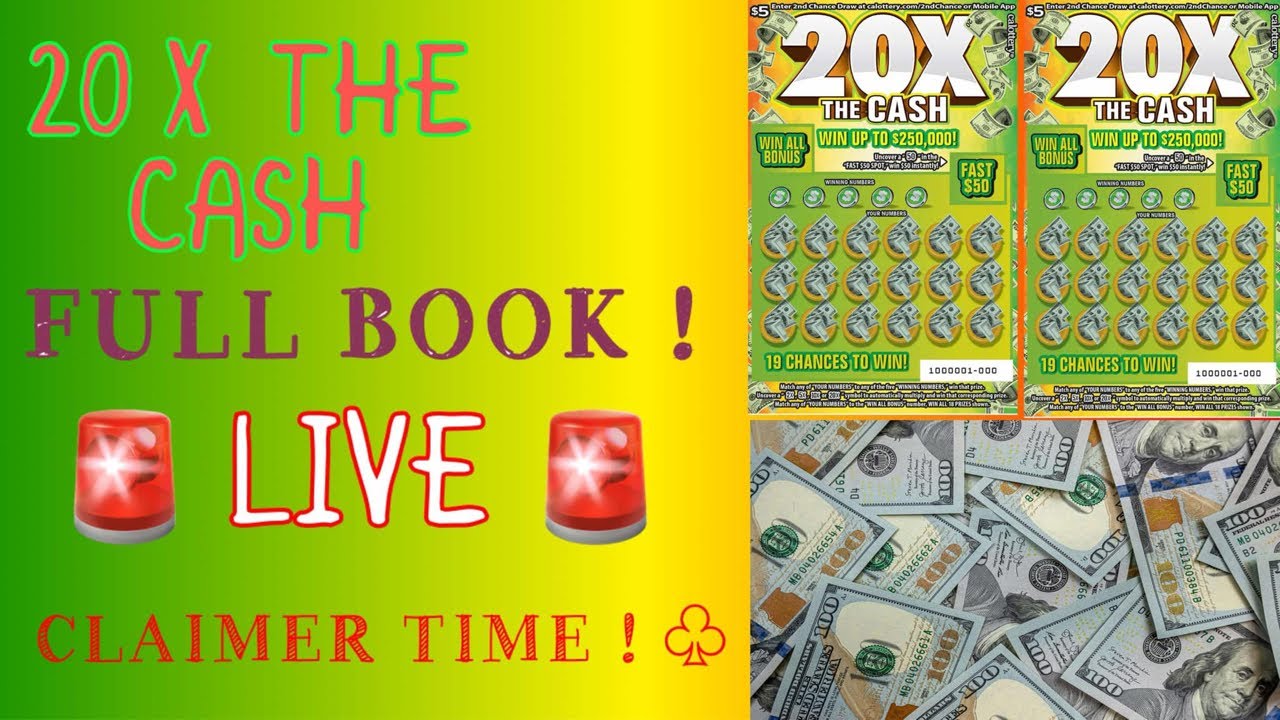 20X THE CASH FULL BOOK💸#lottery #scratchofftickets #calottery # ...