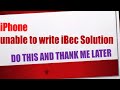 How to fix unable to write ibec 3utools iphone