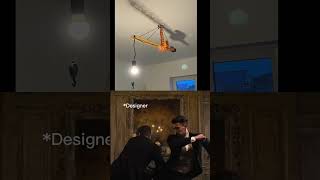 🏗️ When Construction Meets Creativity: The Crane That Lights Up the Room 💡