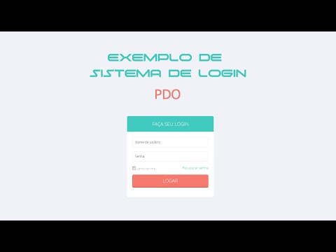 Ex: Sistema de Login PHP PDO