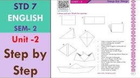 STD 7 || SEM 2 || ENGLISH || UNIT 2 || STEP BY STEP || ALL ACTIVITIES SOLUTIONS