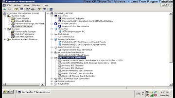 Windows XP BASICS - How to open Device Manager and View Your Installed Hardware