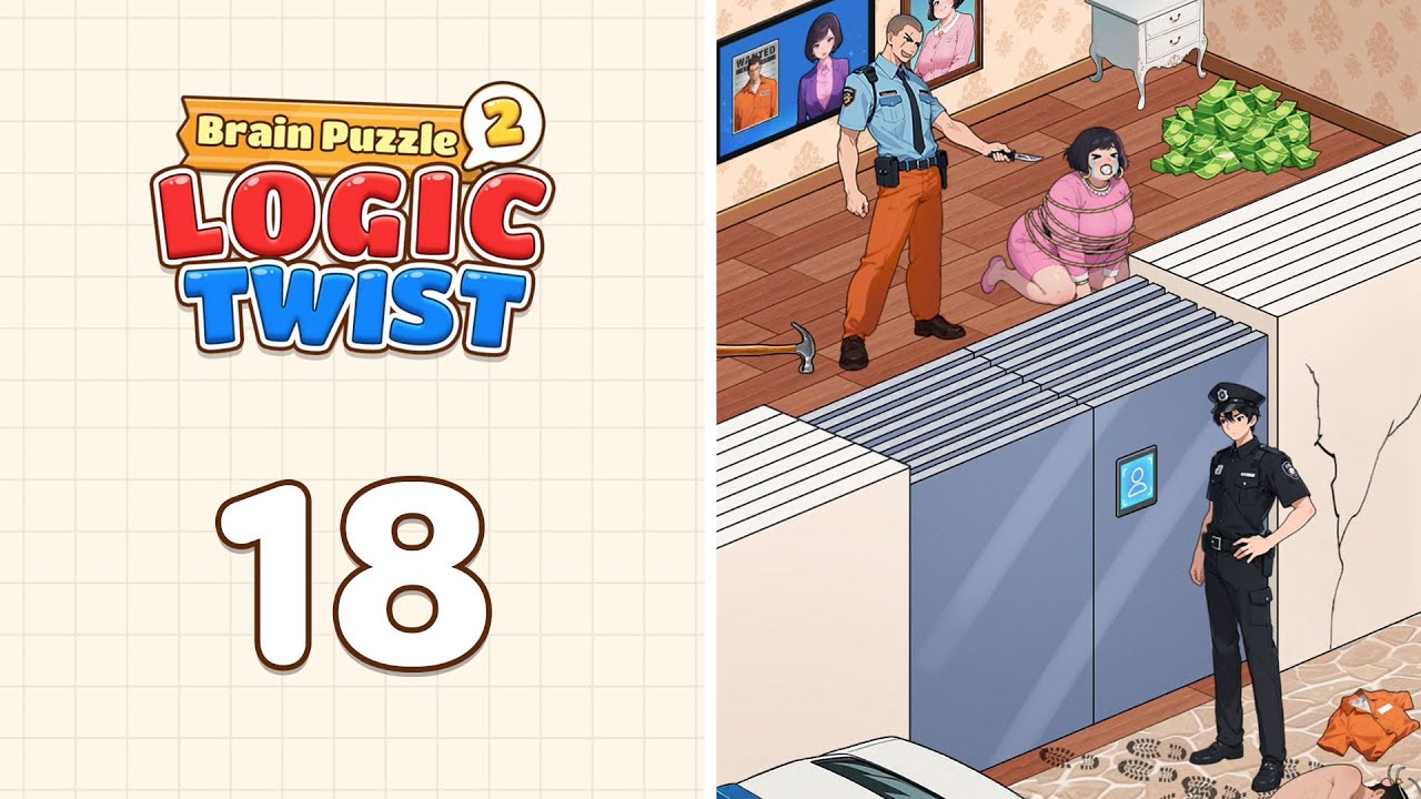 Brain Puzzle 2: Logic Twist Level 18 Save the Rich Lady