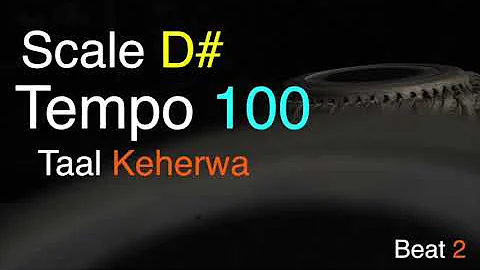 Band Keherwa | Taal 02 | Scale D# | Tempo 100 | Keharwa Taal | Tabla Loop | Tabla For Practice vocal