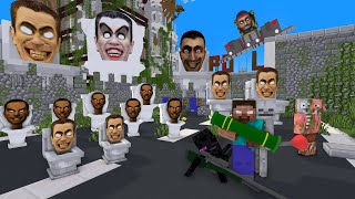 Monster School : ALL SKIBIDI BROTHERS VS CAMERA MAN AND TV MAN BROTHERS  - Minecraft Animation