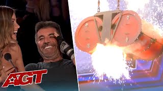 Danger Act GONE WRONG on Americas Got Talent! Brazilian Duo EXPLODE on Stage But Then...