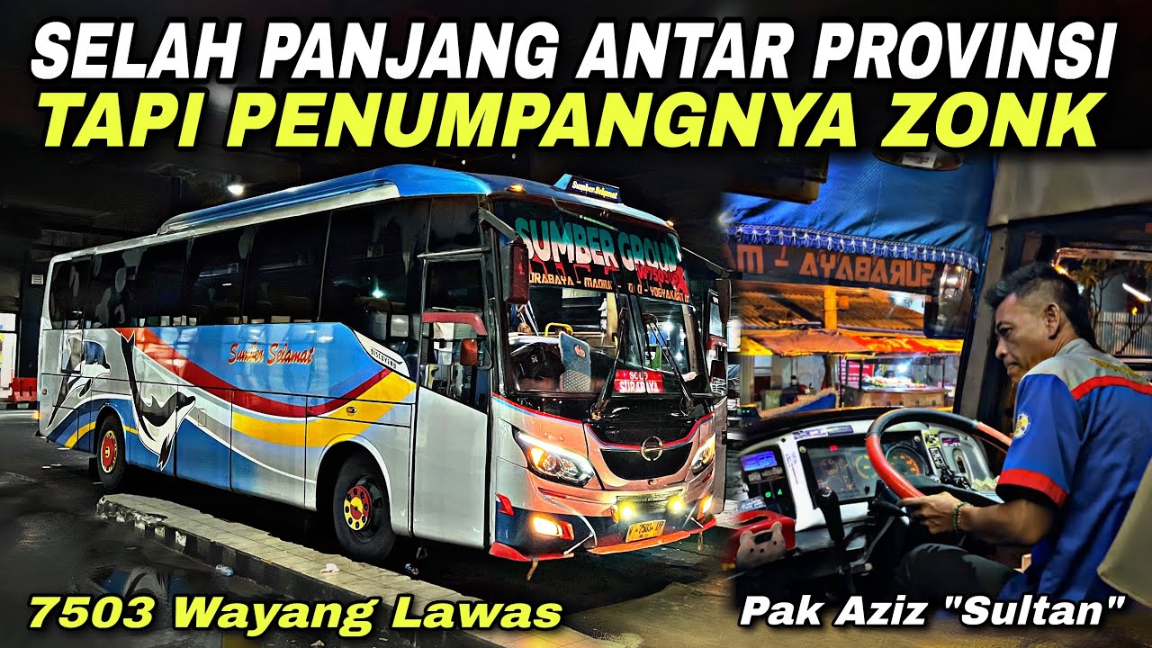 Selah Panjang Antar Provinsi 😱 Tapi Penumpang Zonk 😢| trip Sumber Selamat W 7503 UP “ Wayang Lawas “
