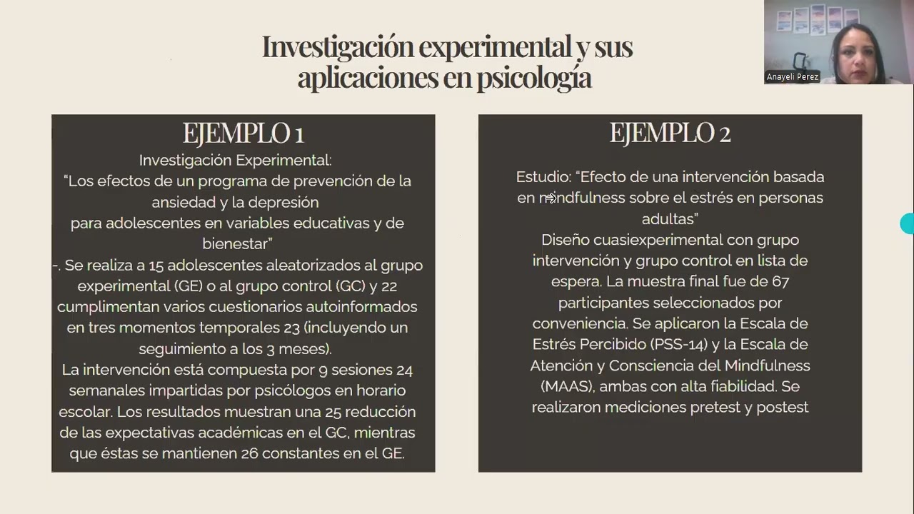AI Presentación en video. Medición en Psicología