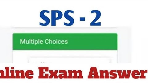 SPS 2 ANSWER 2022 , BDP//SPS 2 ANSWER