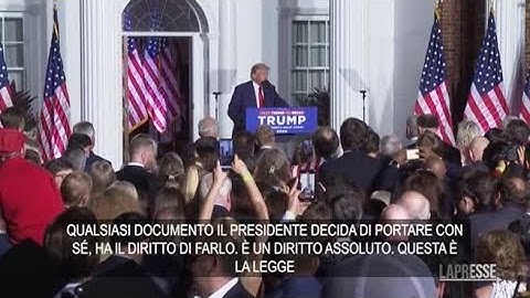 Usa, Trump: «Io unico a poter salvare la nazione. Il 5 novembre 2024 sarà fatta giustizia»