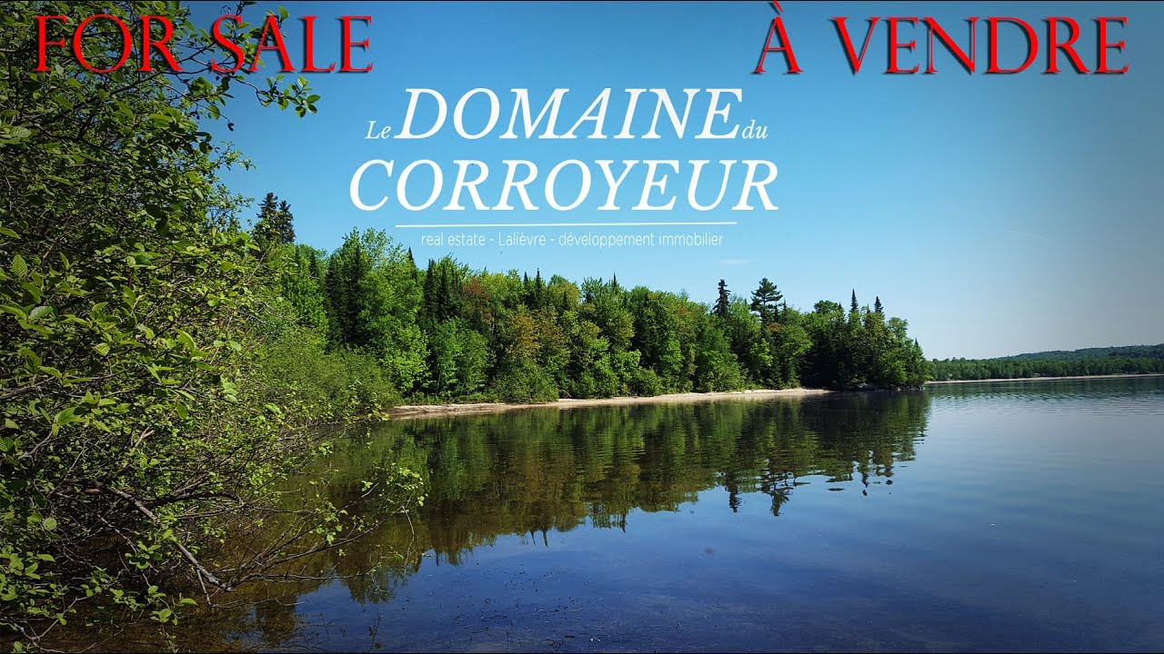 Luxury lakeside lots for sale on lake Gagnon in Duhamel Finder's fee