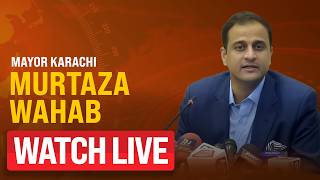 Live: Mayor Karachi Murtaza Wahab media talk | Karachi | KMC