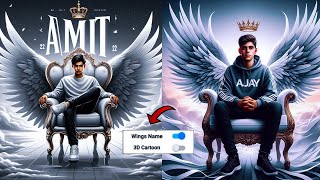 How To Create 3D AI Wings Image | Trending Wings Name Photo Editing | Bing Image Creator screenshot 3