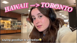 TRAVEL DAY✈️ | Hawaii to Toronto!