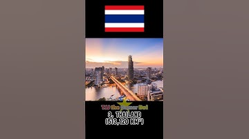 Top 11 ASEAN countries ranked by Area #edit #shorts #asean #southeastasia #countries #flags #area