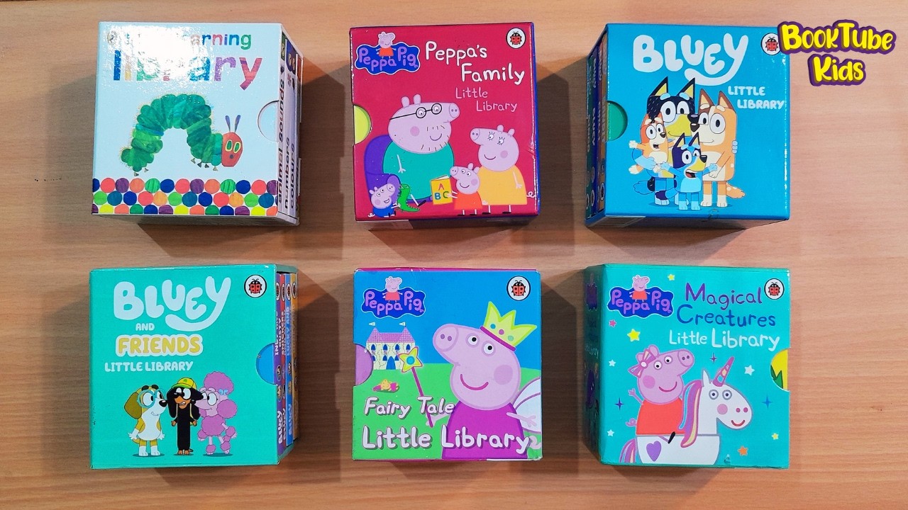 📚 Коллекция книг из «Маленькой библиотеки» | Свинка Пеппа 🐷 | Блюи 🐶 | Обучающие книги для детей