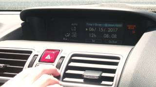 How To Set Clock Subaru Forester