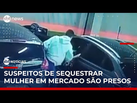 Video policia-prende-suspeitos-de-sequestrar-mulher-em-estacionamento-de-supermercado-em-sp-sbt-noticias