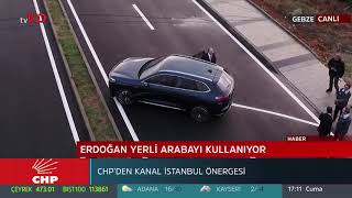 Cumhurbaşkanı Recep Tayyip Erdoğan Yerli Otomobili Sürdü