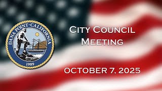 City Council Meeting October 7 2025